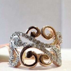 leaf with filigree ring