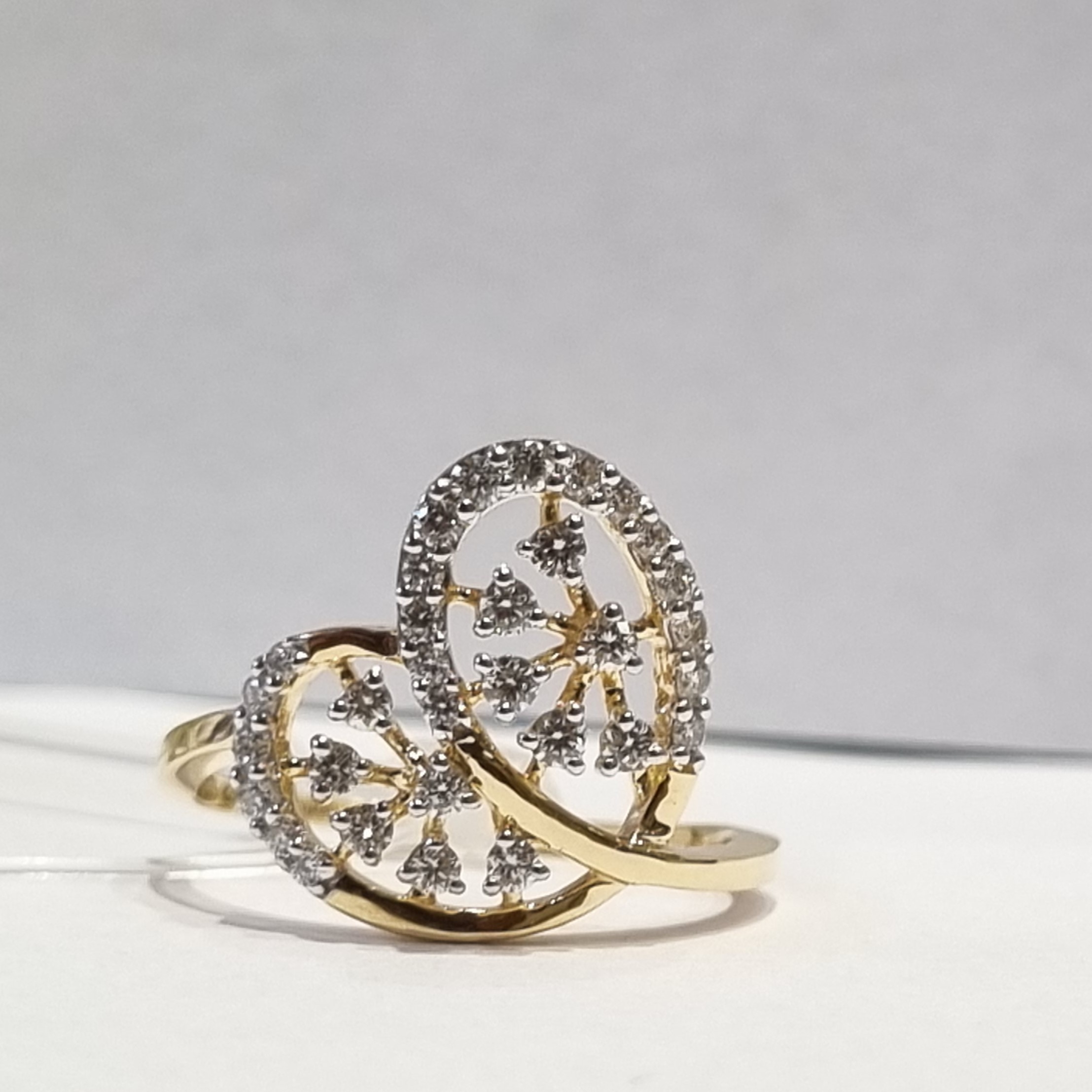 semi heart ring
