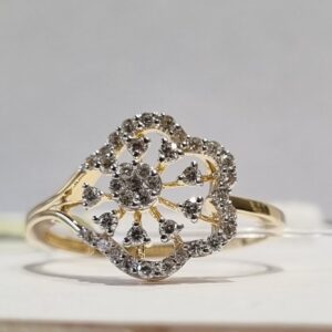 semi flower ring