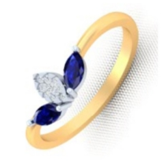 Blue Stone Diamond ring