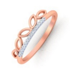 Plain Rose Gold Diamond ring