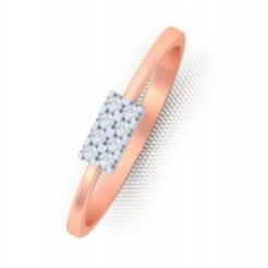 Simple Rose Gold Diamond ring