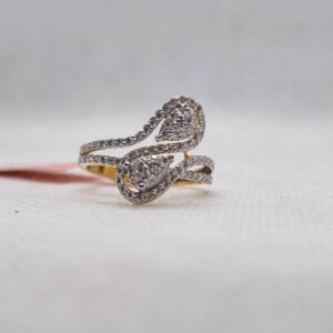 18kt S pattern ring