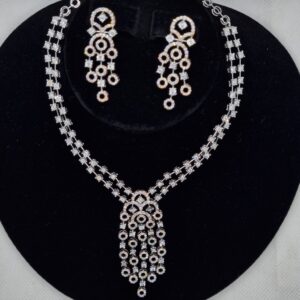 14kt chandelier necklace