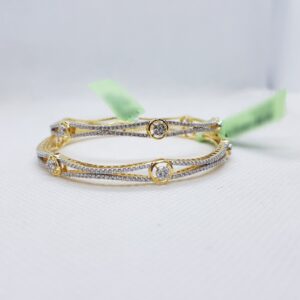 Fancy diamond bangle