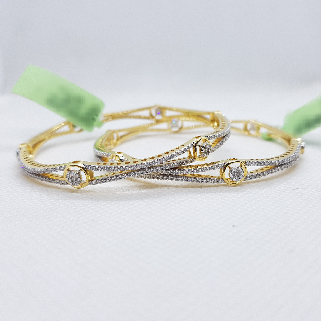 Fancy diamond bangle