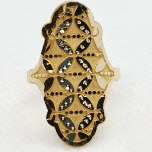 Mirror Effect Flower Ring