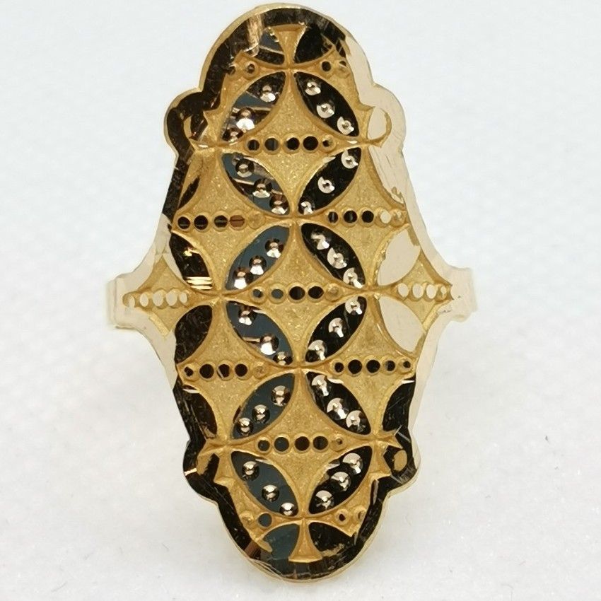 Mirror Effect Flower Ring
