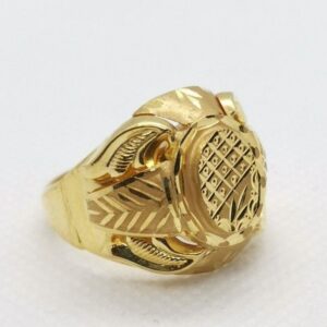 Checked Dome Ring