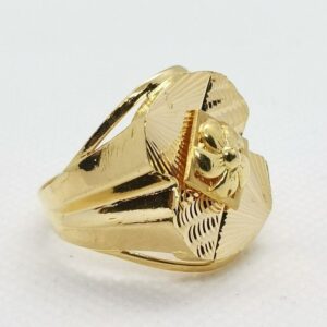 22k Flower Gents Ring