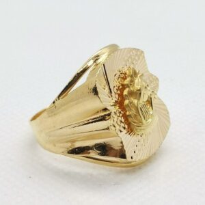 Horse Initial Gents Ring
