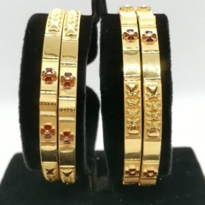 Fancy Flower Meena Bangle