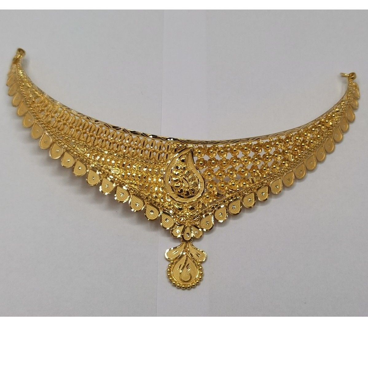 916 Gold Slim Choker Set