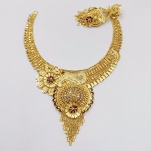 Necklace nk 74 Triple Flower 22kt