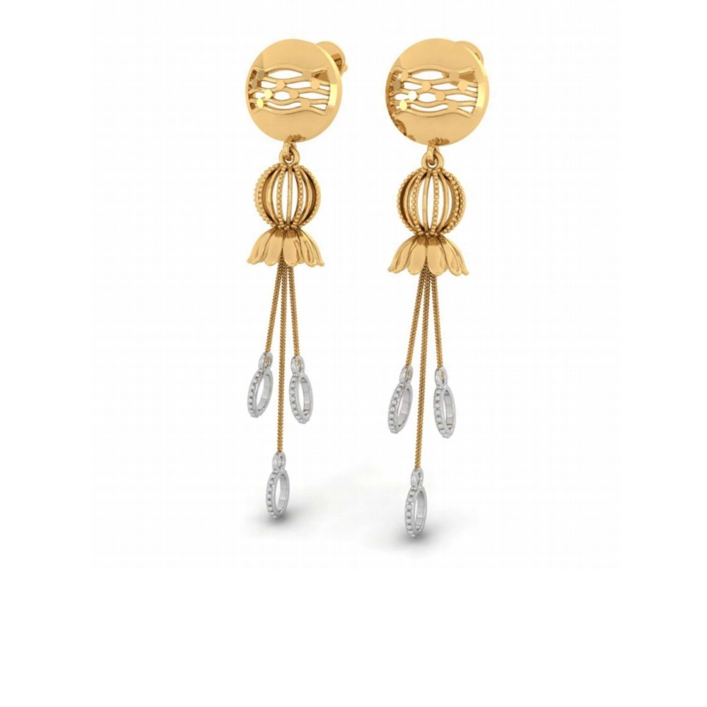 22kt gold designer earring for women pj-e002