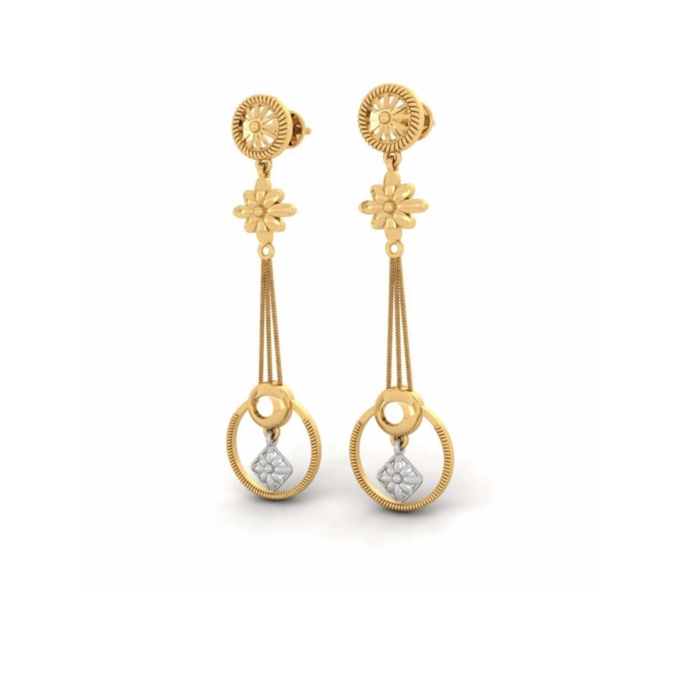 916 gold attractive hanging earring pj-e001