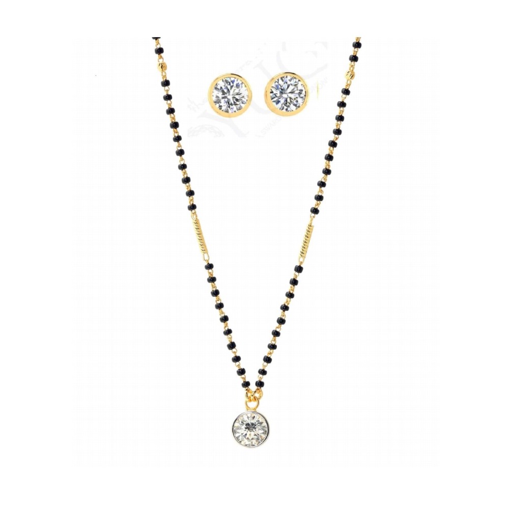 22kt gold fancy single line mangalsutra pj-m002