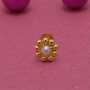 18kt Gold Nose pin