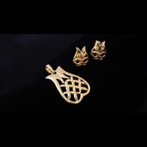 22 K Gold Fancy Pendant Set. nj-p01207