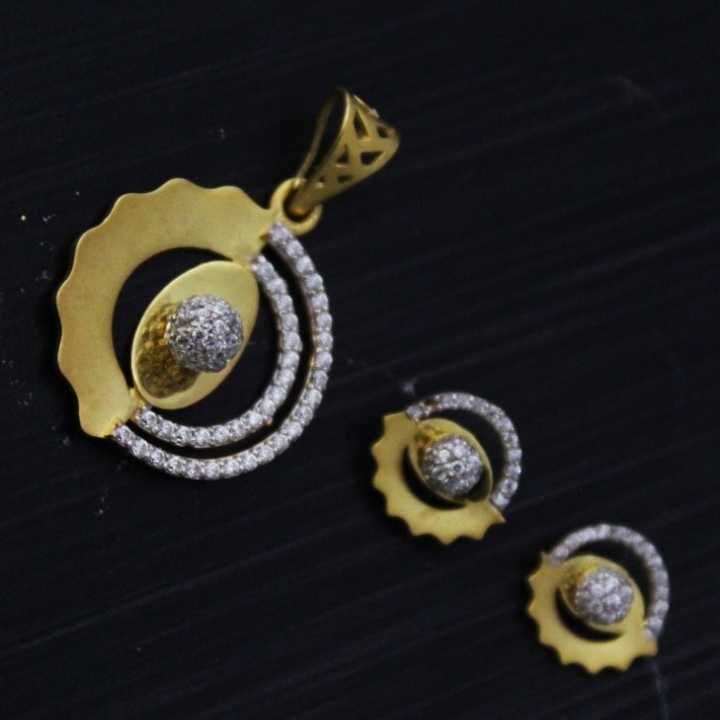 22 K Gold Pendant Set. nj-p01200