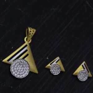 22 K Gold Pendant Set. nj-p01198