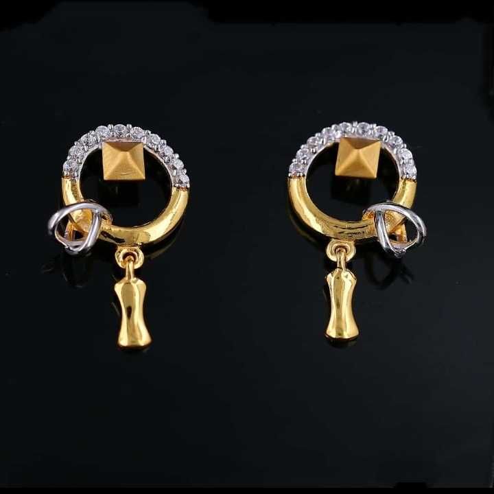 22 K Gold Fancy Earring. NJ-E01160
