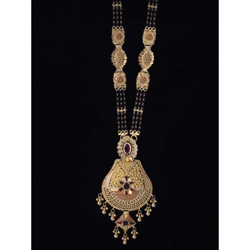 22 K Gold Fancy Mangalsutra. NJ-M01120