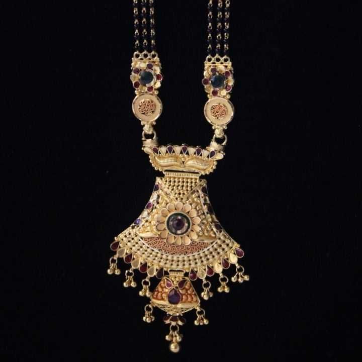 22 K Gold Antique Mangalsutra. NJ-M01115