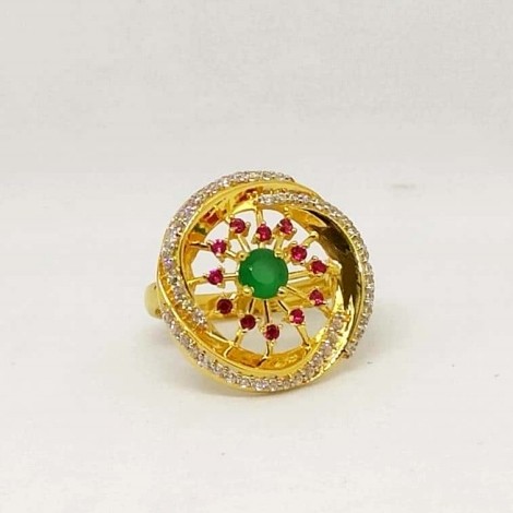 22 k Gold Fancy Cocktail Ring. NJ-R0988