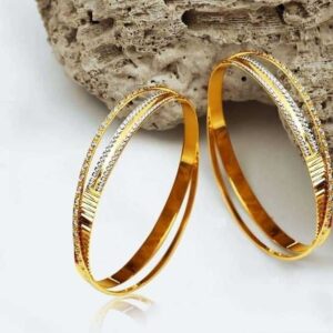 22 K Fancy Bangles. NJ-B01001