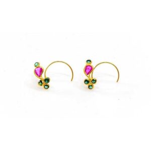 22 Gold Fancy Nosepin. NJ-N0955