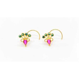 22 K Gold Fancy Nosepin. NJ-N0954