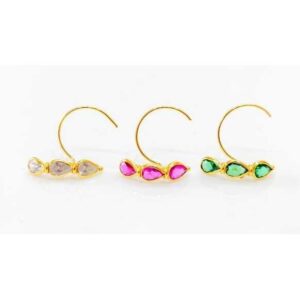 22 K Gold Fancy Nosepin. NJ-N0953