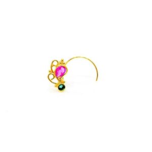 22 k gold fancy nosepin. nj-n0951