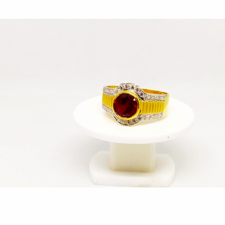 22 K Gold stone Ring. NJ-R0726
