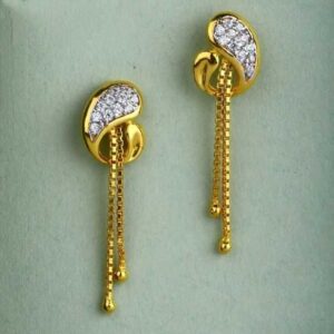 22 K Gold Fancy Earring. NJ-E0638