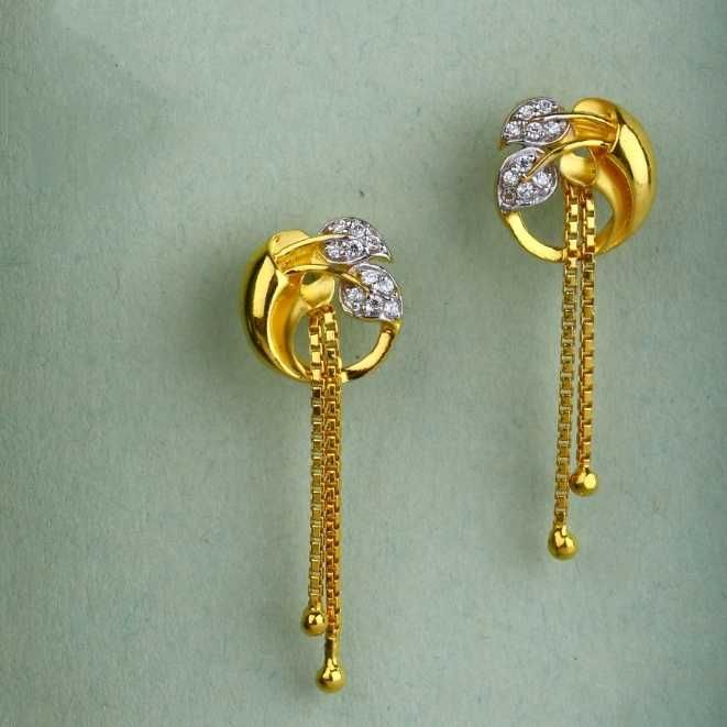 22 K Gold Fancy Earring. NJ-E0637