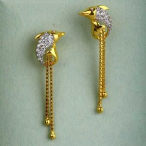22 K Gold Fancy Earring. NJ-E0635