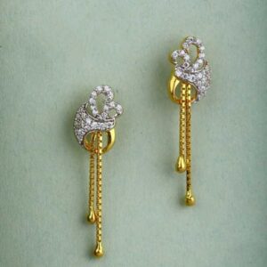 22 K Gold Fancy Latkan Earring. NJ-E0634