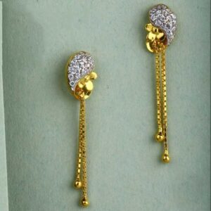 22 K Gold Fancy Earring. NJ-E0633