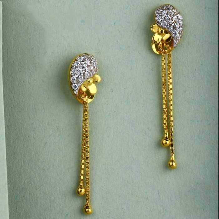 22 K Gold Fancy Earring. NJ-E0633
