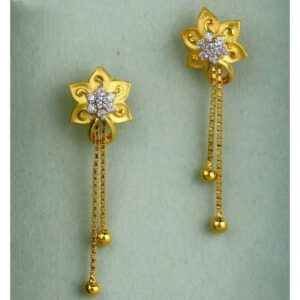 22 K Gold Fancy Earring. NJ-E0626