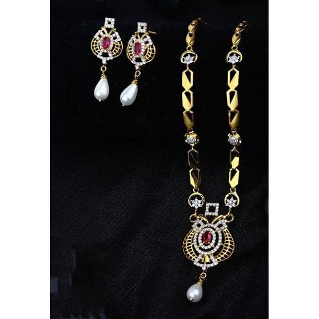 22 k gold fancy pendant set. nj-p0613