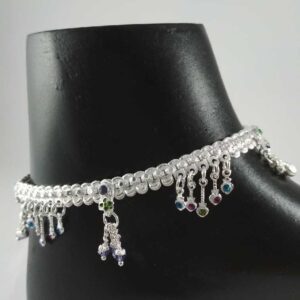 Silver fancy payal. nj-p0406