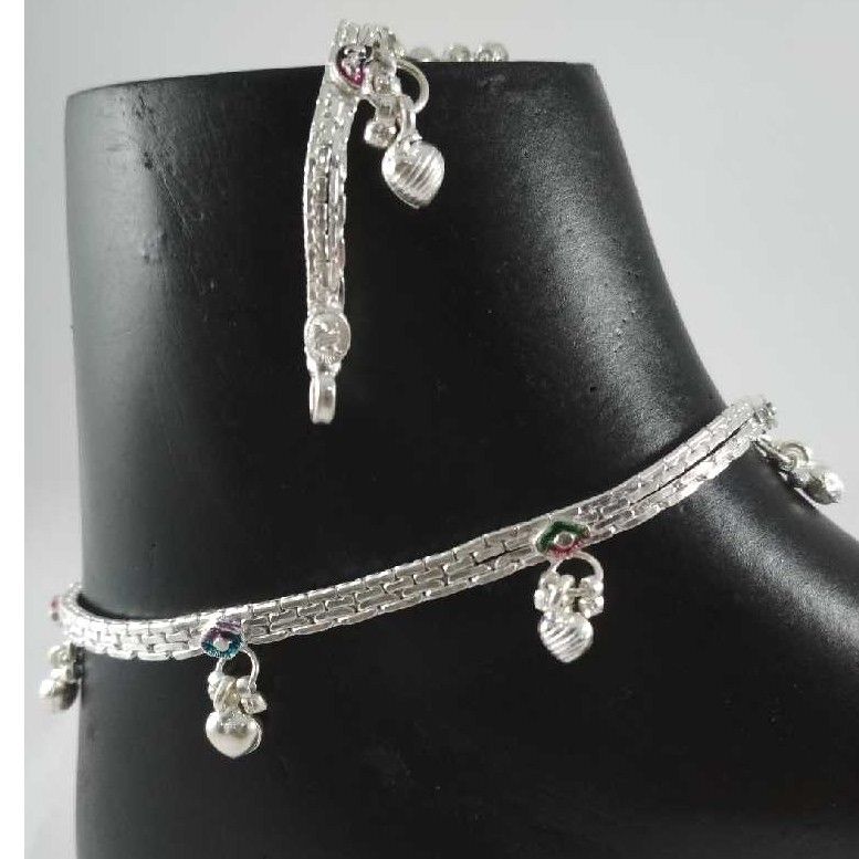 Silver Fancy Anklets. NJ-P0405