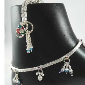 Silver Fancy Anklets. NJ-P0403
