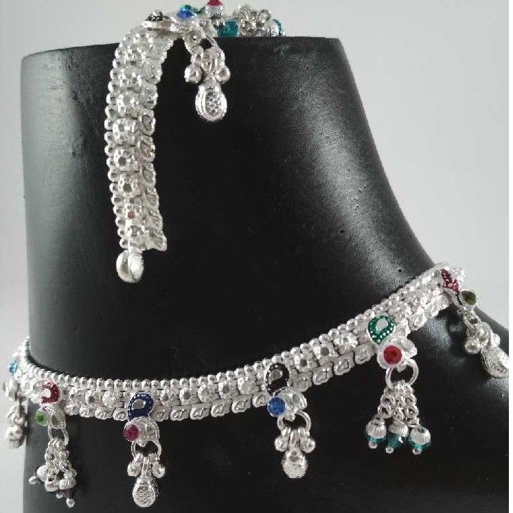 Silver Fancy Payal. NJ-P0401