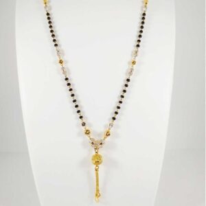 22 k gold fancy mangalsutra. nj-m0296