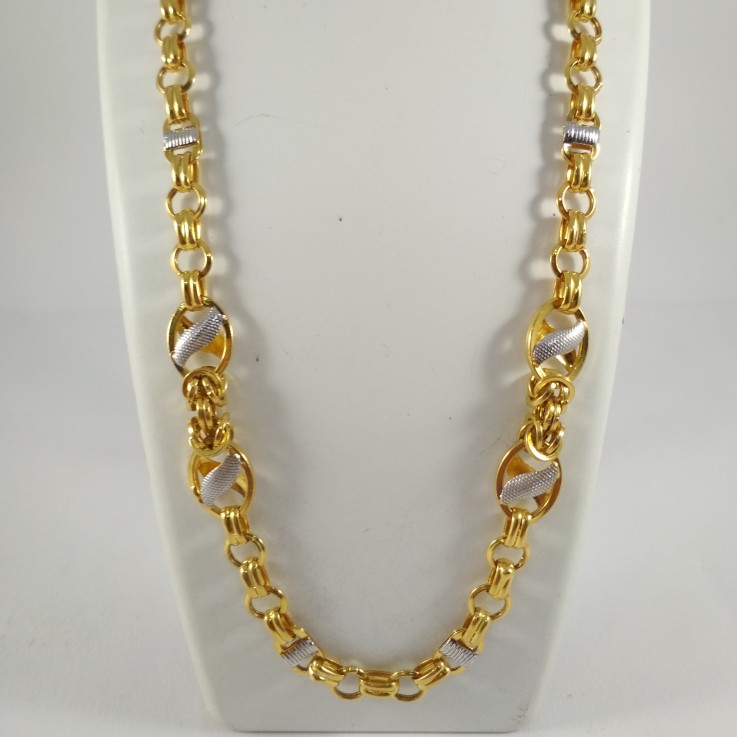22 k gold fancy chain. nj-c0284