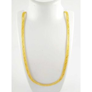 22 k gold machine chain. nj-c0282